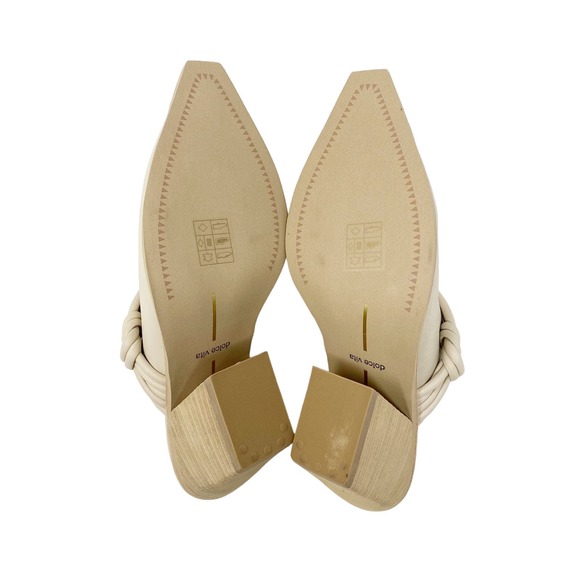 NEW Dolce Vita Sita Mules Sand Nubuck Off White Size 7.5 - Picture 11 of 13